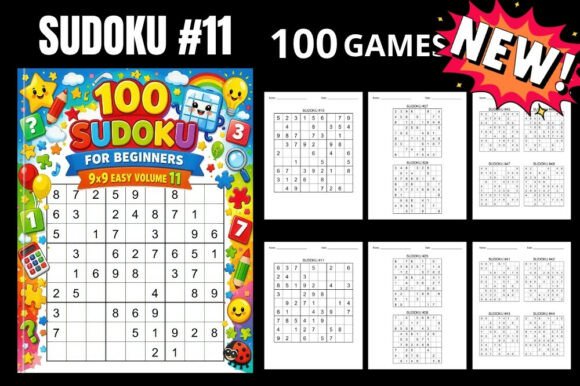 100 Sudoku Puzzles Easy Vol 11 Book – A Relaxing Way to Train Your Brain
