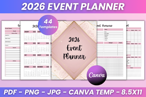 2026 Event Planner Kdp Interior