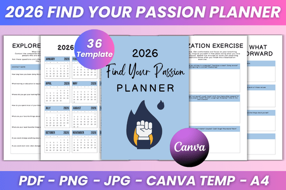2026 Find Your Passion Planner: A Practical Tool for Intentional Living
