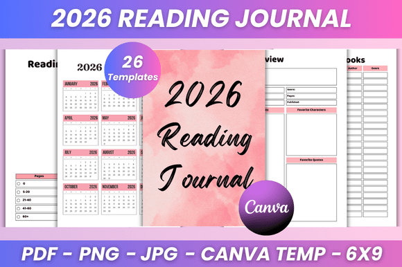 2026 Reading Journal KDP Interior