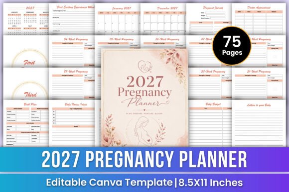2027 Pregnancy Planner Mom Baby: A Strategic Tool for a More Organized and Memorable Journey