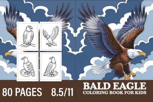 Bald Eagle Coloring Book for Kids