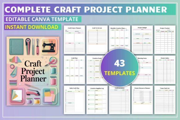 Complete Craft Project Planner: Organize Every Creative Idea