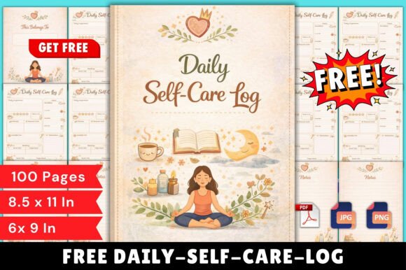 Daily Self-Care Log Journal