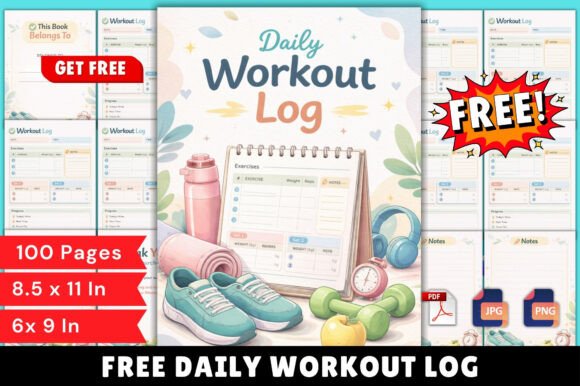 Daily Workout Log Planner: Track with Clarity