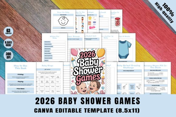 Designing with the 2026 Baby Shower Games Kit