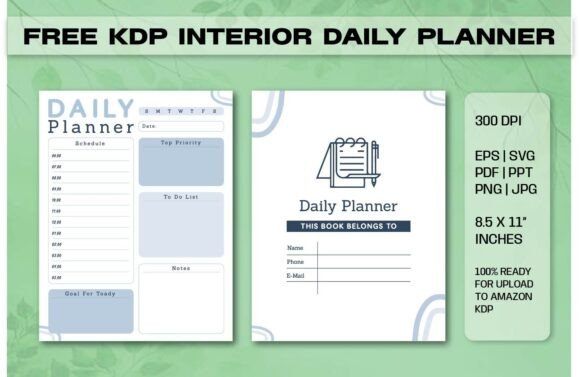 Free KDP Interior Daily Planner Guide