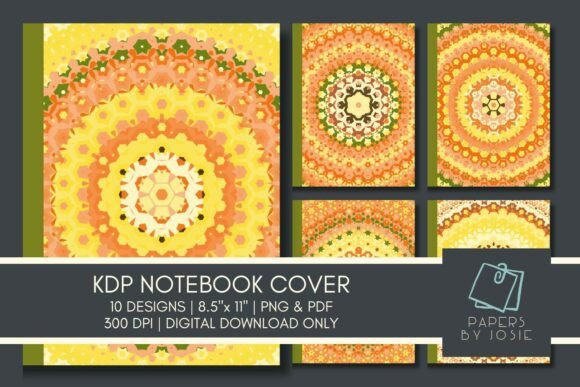 Mandala KDP Notebook Cover Designs for Your Self-Publishing Portfolio