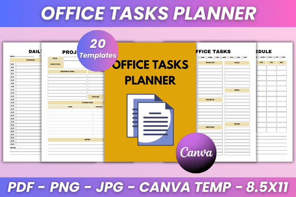 Office Tasks Planner KDP Interior: A Versatile Tool for Modern Productivity