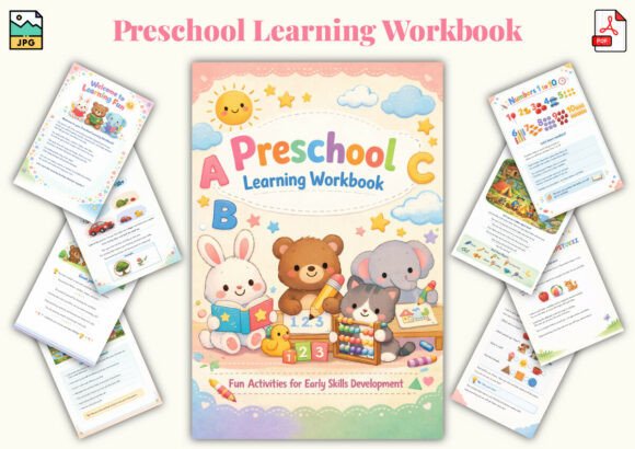 Preschool Learning Workbook: A Practical Guide to Early Learning at Home