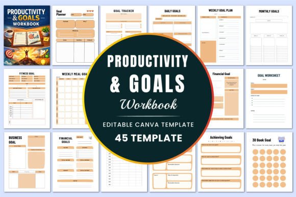 Productivity Goals Workbook KDP for Real Results