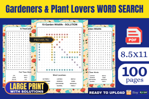 The Gardeners Plant Lover Word Search Book: A Practical Guide to Getting the Most from Your Download