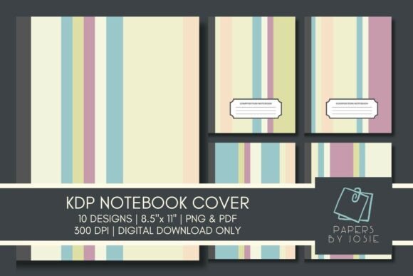 Why Pastel Stripes KDP Notebook Cover Designs Elevate Your Publishing Portfolio